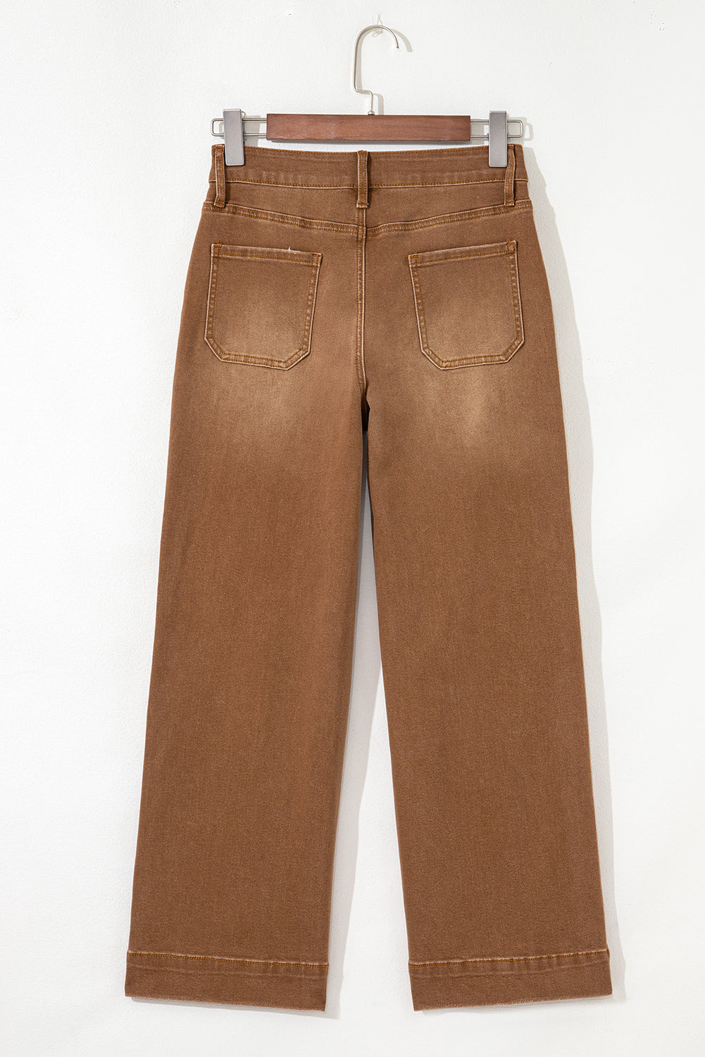 Bren Cropped High Rise Wide Leg Jeans