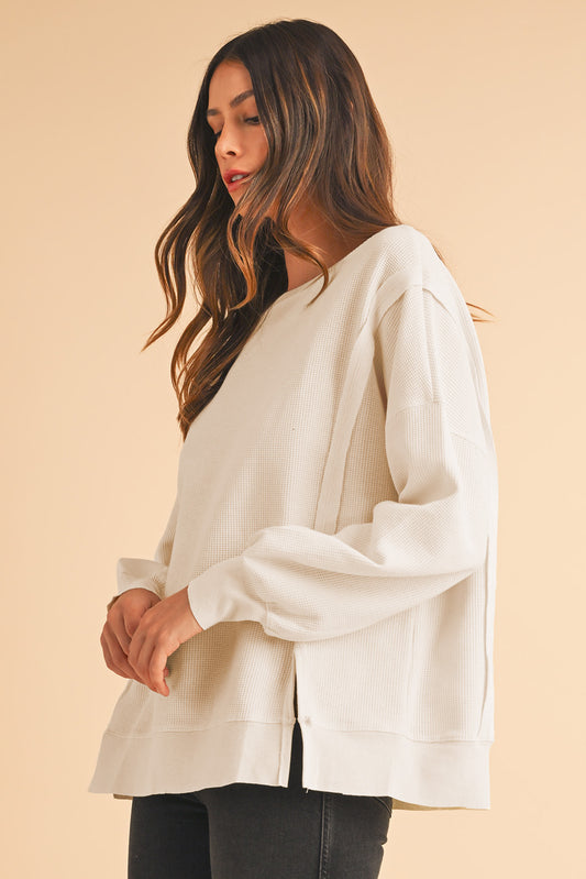 Willa Waffle Oversized Sweatshirt