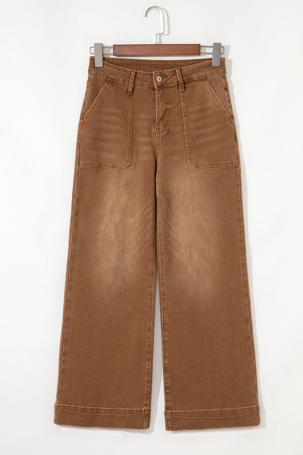 Bren Cropped High Rise Wide Leg Jeans
