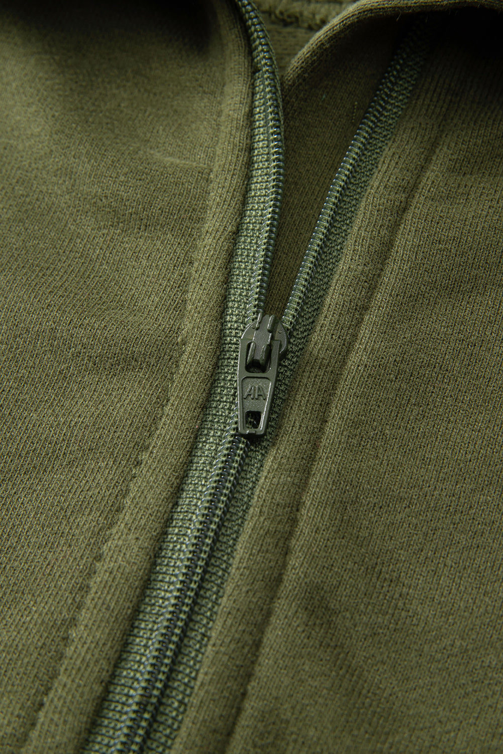 Carry Zip Up Collar Sweatshirt Green