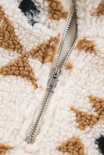 Ayla Quarter Zip Collar Sweatshirt