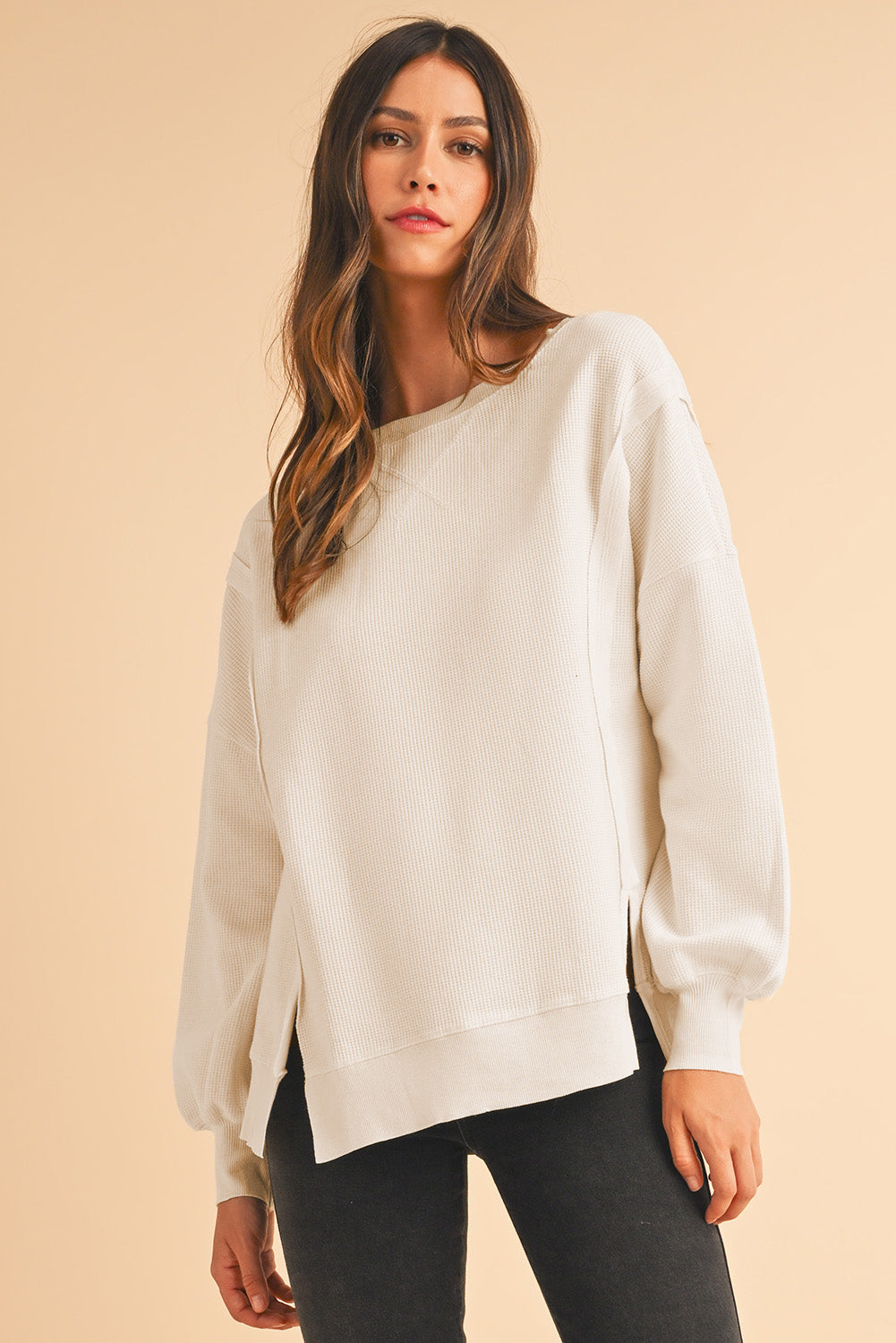 Willa Waffle Oversized Sweatshirt